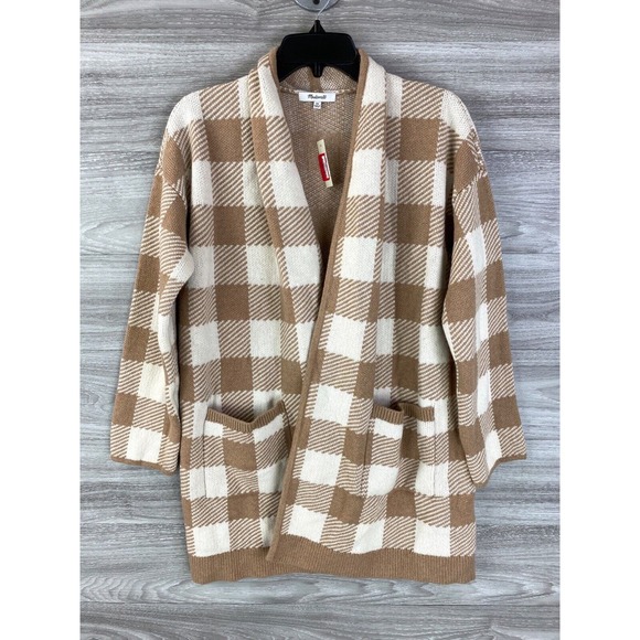 Madewell Minetta Sweater Coat in Buffalo Check Size Extra Small XS $148.… - Picture 4 of 9